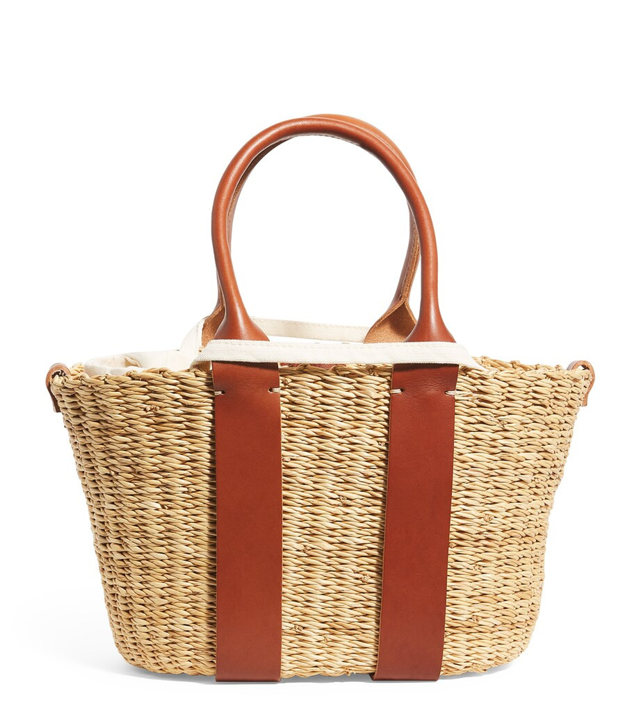 Mini Straw Caba Top-Handle Bag | Harrods