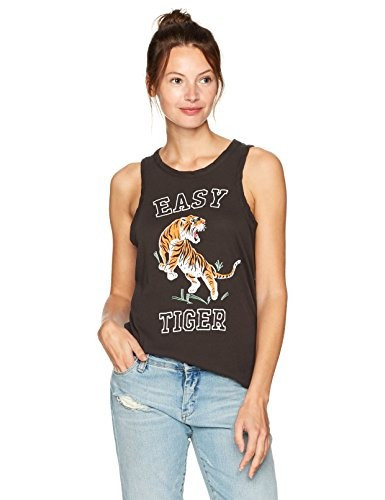 Chaser Women's Cotton Jersey Crew Neck Shirttail Muscle Tank Tee | Amazon (US)