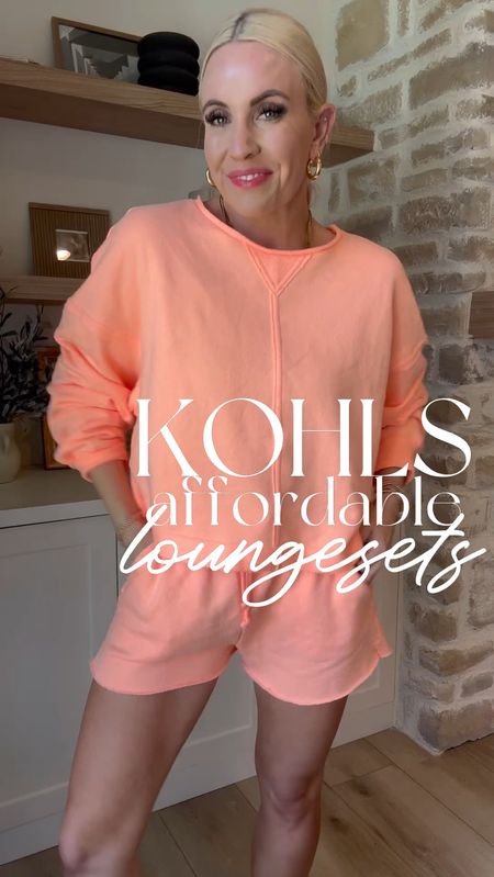 Kohls has the cutest new spring loungesets. The colors make me so happy and they are soft and comfortable. The pink shorts are not online currently but I’ll let you know when they are!
.
#casualstyle #affordablefashion #momstyle #grwm #casual #stylevideos 

#LTKover40 #LTKstyletip #LTKsalealert