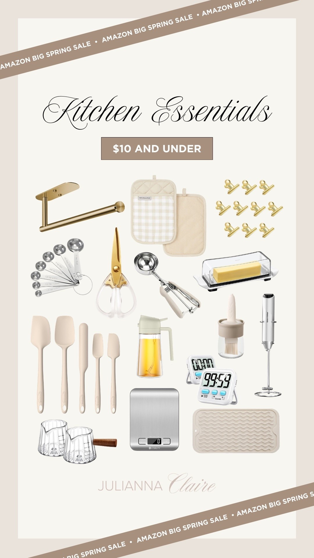 Amazon big spring deals on kitchen essentials $10 and under! 

#LTKSaleAlert #LTKHome