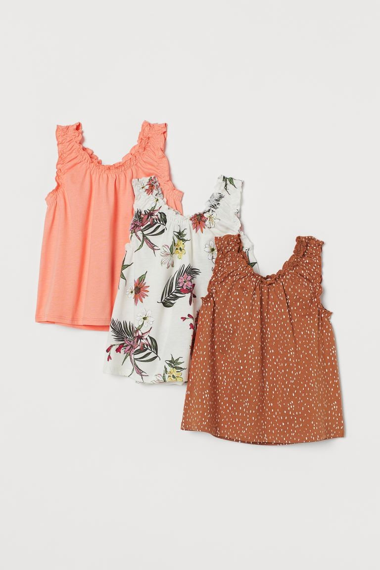 3-pack Sleeveless Cotton Tops | H&M (US + CA)