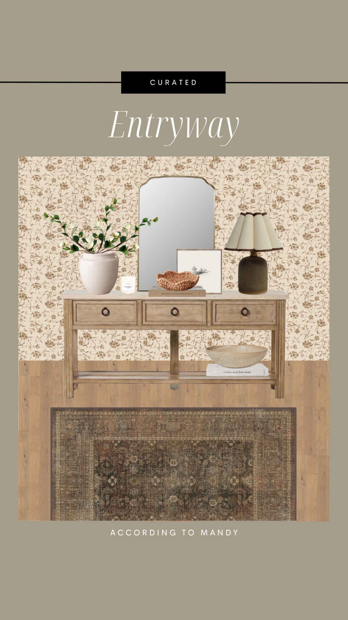 Curated Entryway!

entry design, entryway inspo, design inspiration, wallpaper inspo, lamp, entry table, console table, marble console table, marble and wood console table, wood console table, rug, art print, vase, stems wallpaper, scalloped bowl, bowl, coffee table books, decor, decor books, design inspiration, mood board, entryway mood board

#LTKstyletip #LTKhome