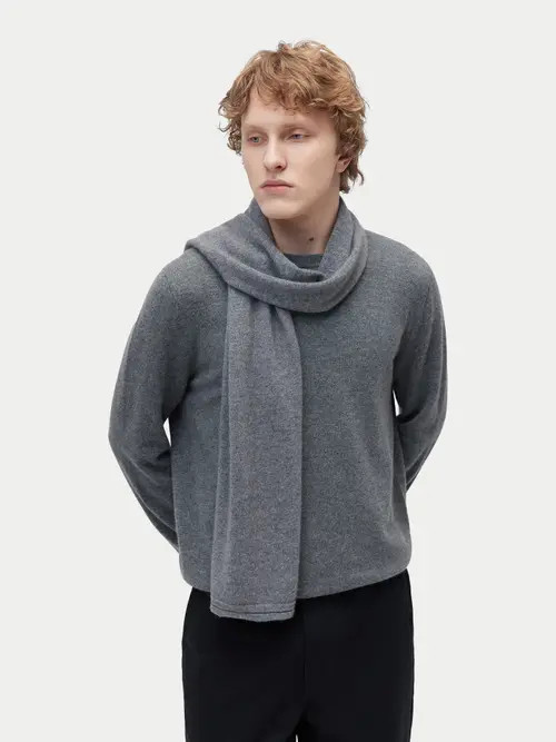 Gobi Cashmere Cashmere Jersey Knit scarf in Dim Gray at Nordstrom | Nordstrom