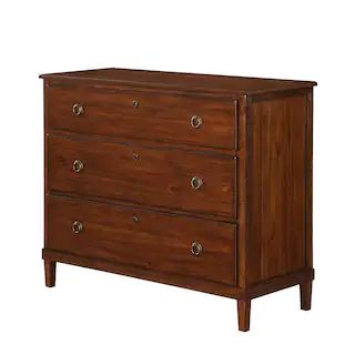 Cambridge Brown 3-Drawer Dresser 820-11-40 - The Home Depot | The Home Depot