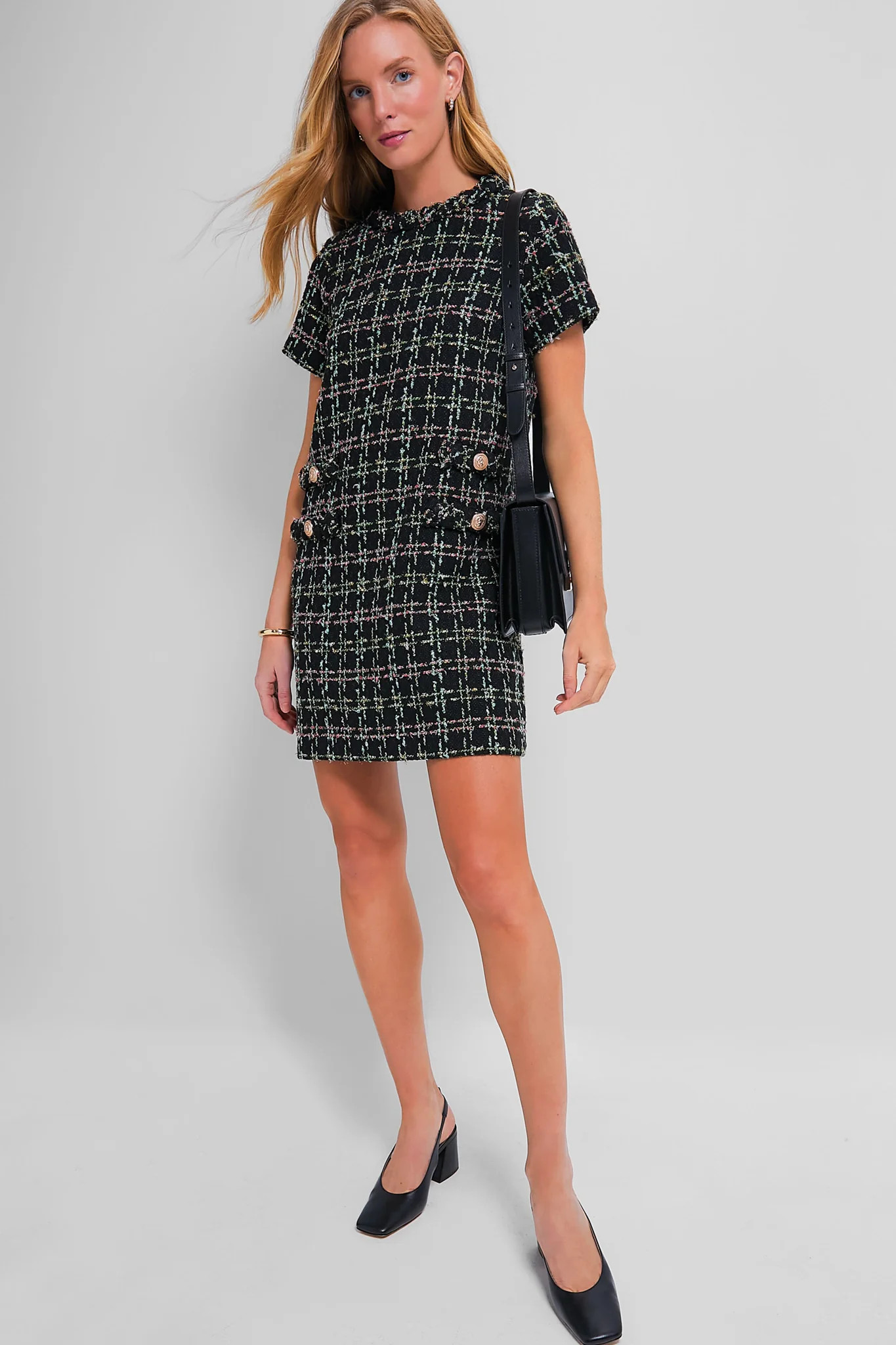 Multicolor Shimmer Tweed Jackie Dress | Tuckernuck (US)