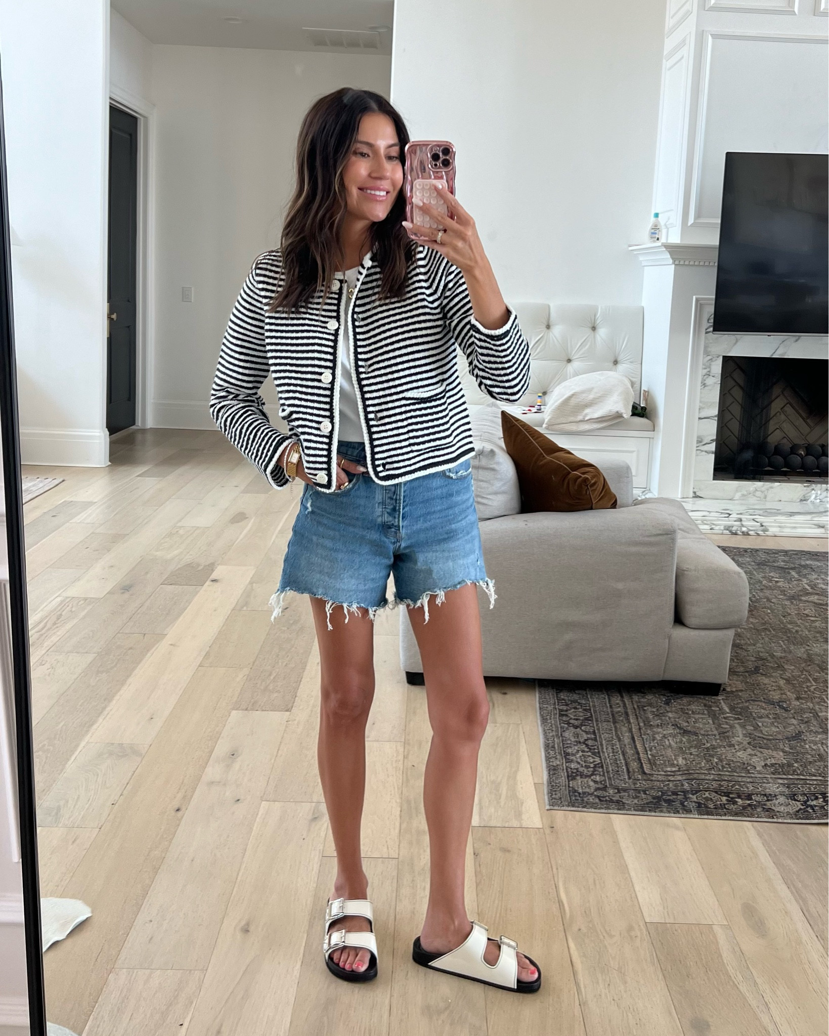 Every day casual outfit 🤍 been wearing this striped cardigan on repeat!

Casual outfit, mom outfit, summer outfit, girls night outfit, date night outfit, jean shorts, denim shorts, Walmart fashion, Walmart find, Christine Andrew 

@walmartfashion #walmartfashion #walmartpartner

#LTKStyleTip #LTKFindsUnder50 #LTKSeasonal
