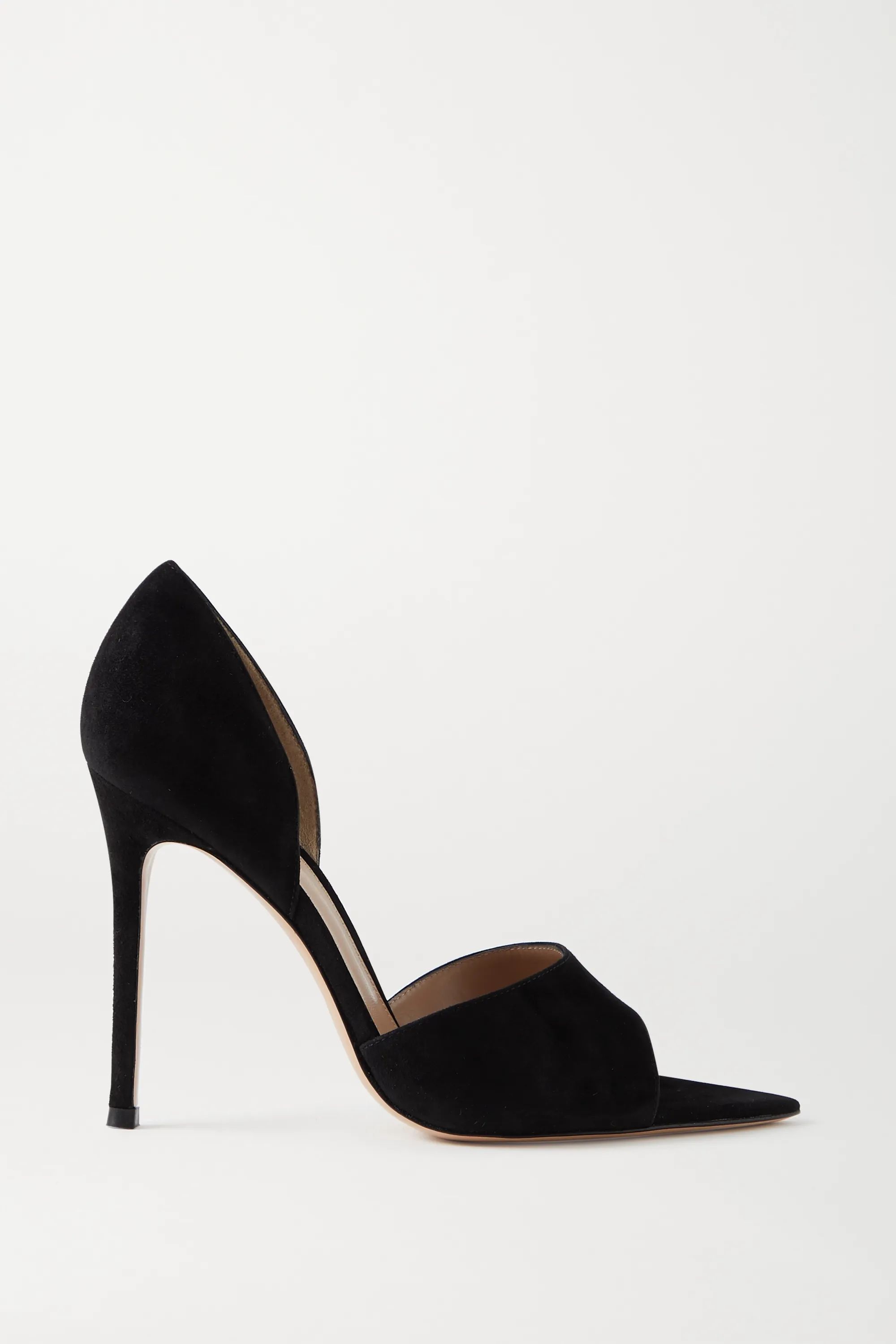 Black 105 suede pumps | Gianvito Rossi | NET-A-PORTER | NET-A-PORTER (US)