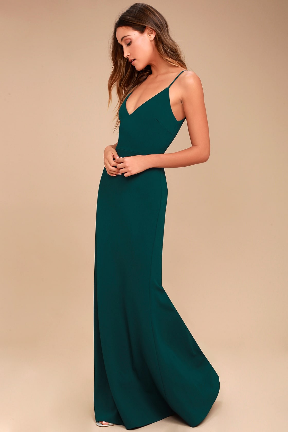 forest green wedding guest dress