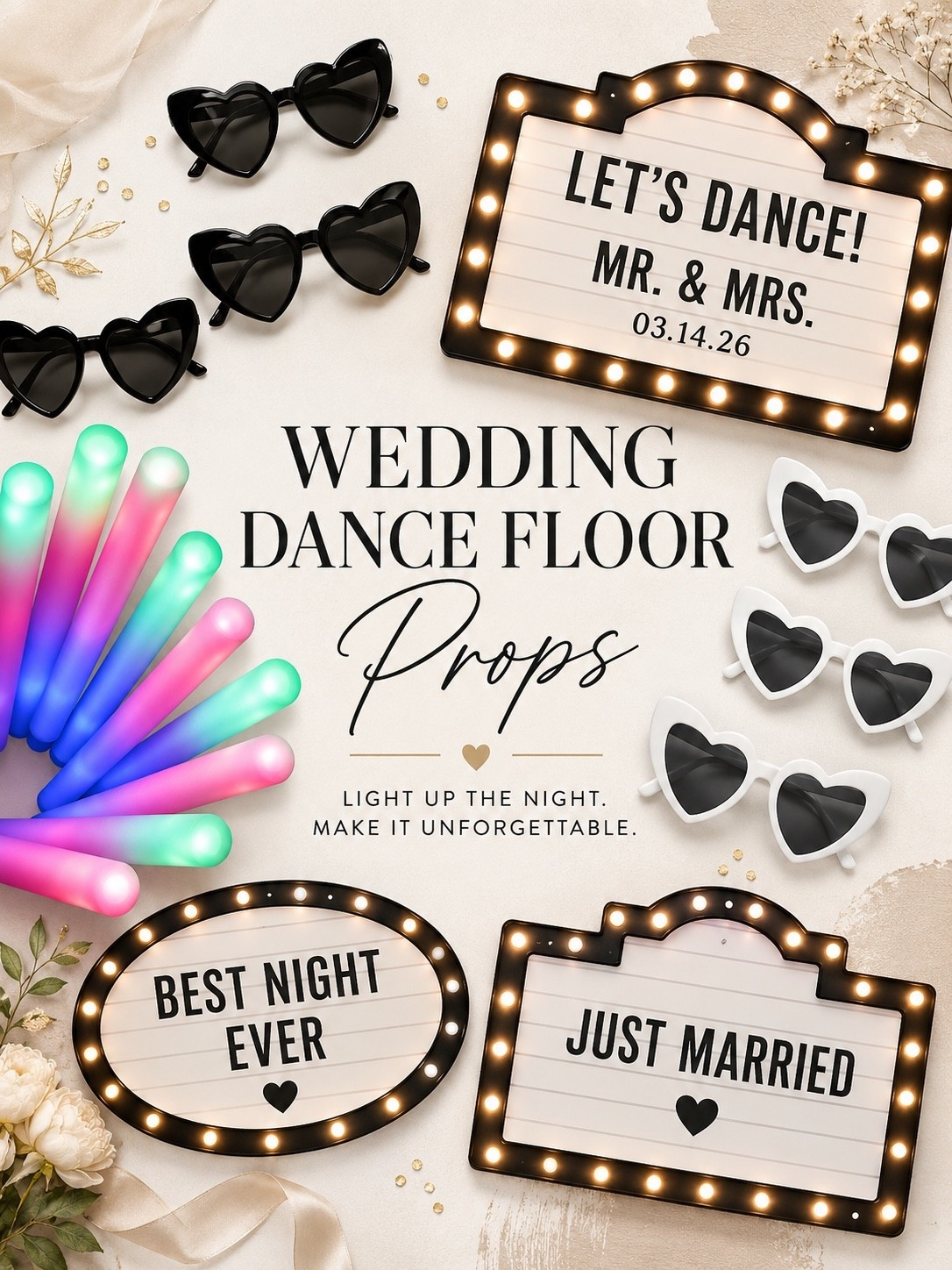 Wedding dance floor props! Some ideas to add to your wedding shopping cart! 💍

#LTKWedding