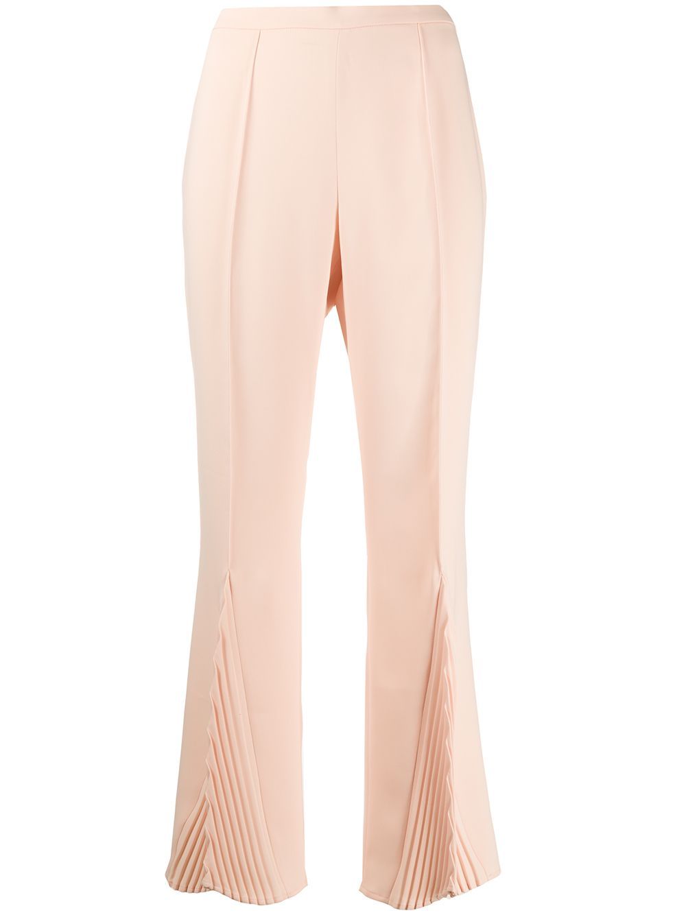 pleated flared trousers | Farfetch (US)