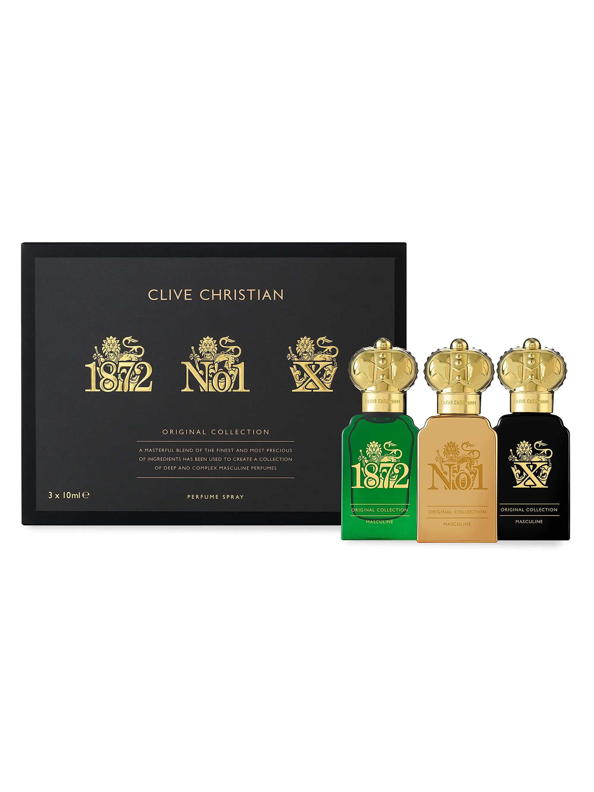 Clive Christian Original Masculine 3-Piece Travel Eau de Parfum Set | Saks Fifth Avenue | Saks Fifth Avenue