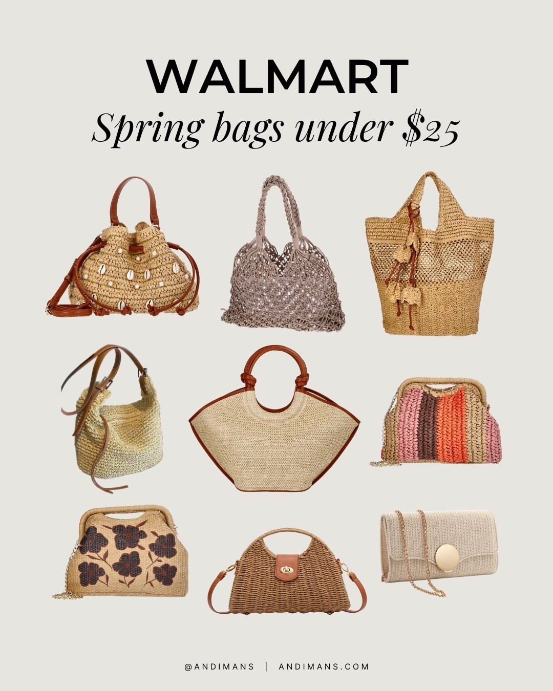 Walmart is giving anthro vibes and I’m loving these Spring bags under $25! #walmart 

#LTKSaleAlert #LTKootd #LTKOver40