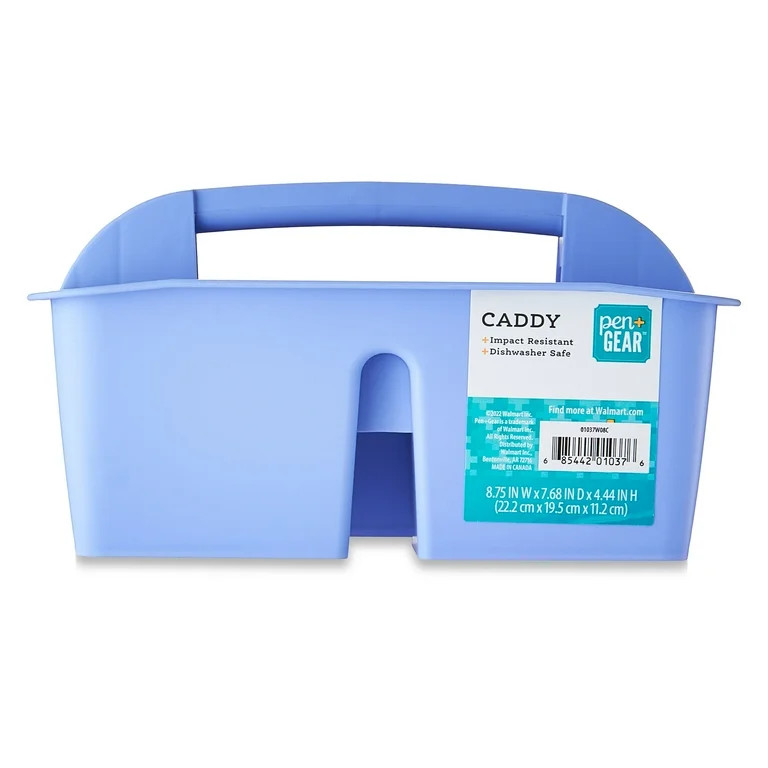 Pen+Gear Plastic Caddy, Desktop Craft and Hobby Organizer, Periwinkle | Walmart (US)