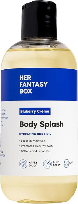 Her Fantasy Box | Body Splash Blueberry Crème Fragrance Oil – Fruity Creamy Berry Scent with V... | Amazon (US)