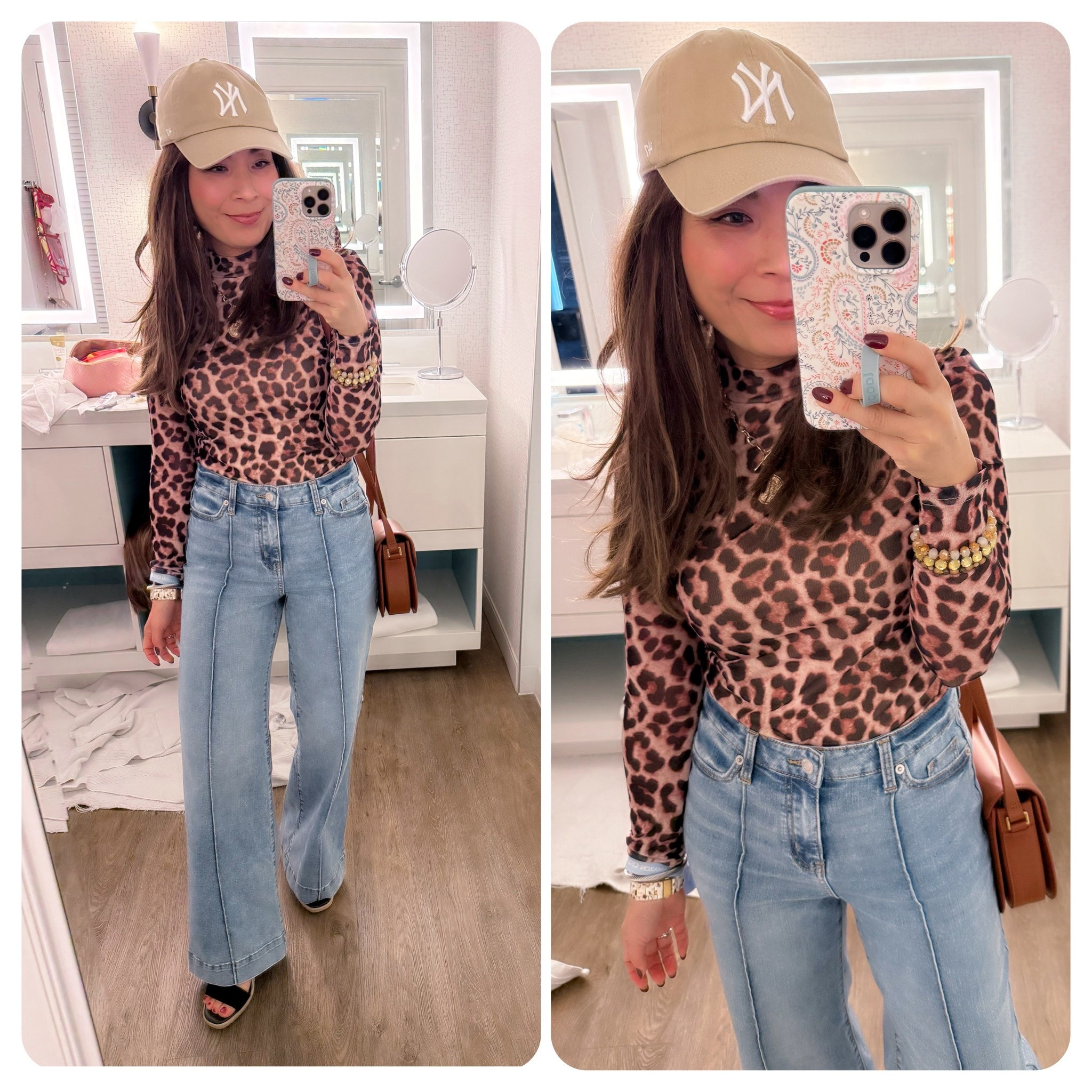 Cute and chic outfit with leopard print sheer top  

#LTKFindsUnder50 #LTKFindsUnder100 #LTKOver40