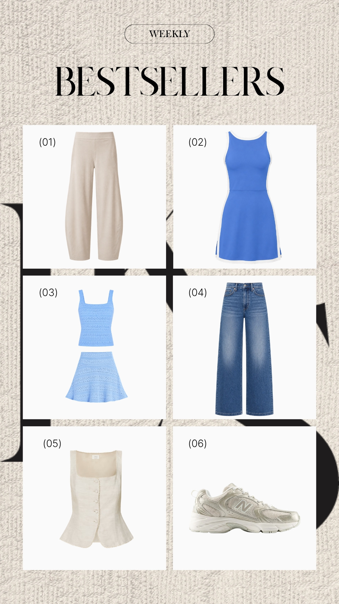 A mix of elevated basics, affordable finds, and Nordstrom Anniversary Sale favorites. 

These 6 were the most-loved pieces of the week! 🤍 

 #LTKootd #LTKActive #LTKSaleAlert