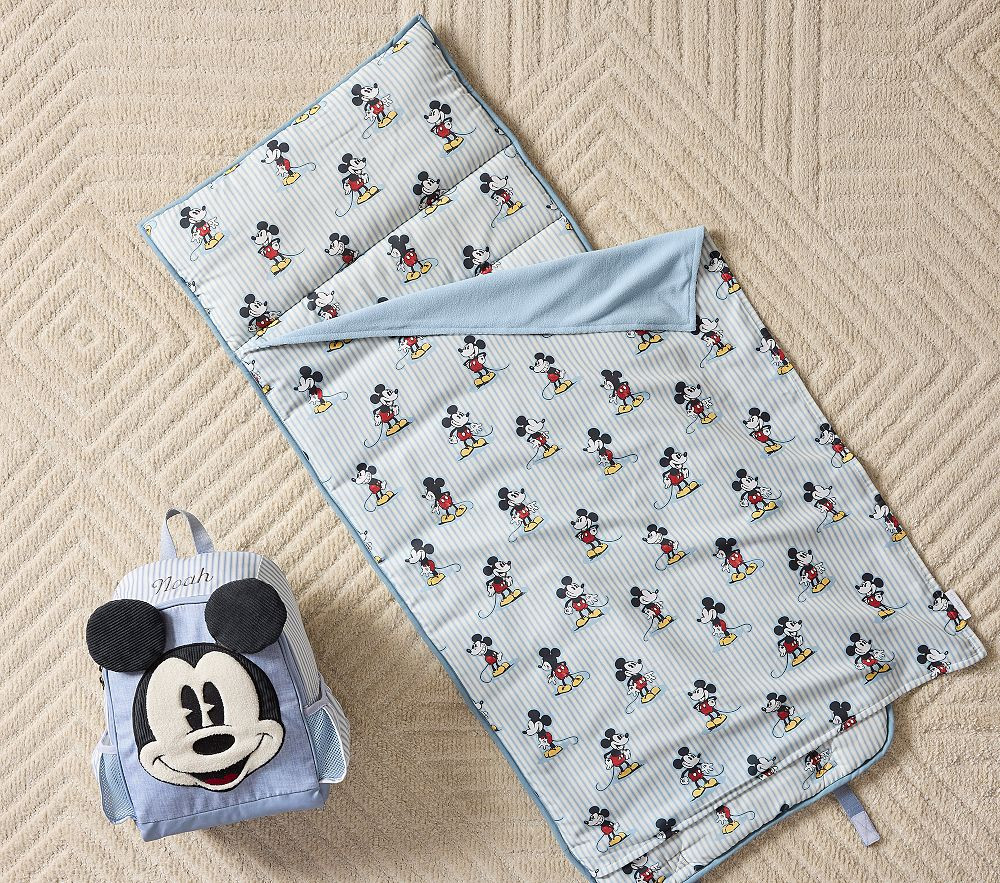 Disney Home x Sanderson Mickey Mouse Stripe Nap Mat & Small Backpack Bundle | Pottery Barn Kids