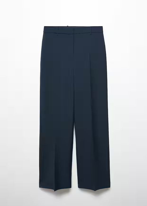 Chalk-stripe trousers -  Women | Mango United Kingdom | MANGO (UK)