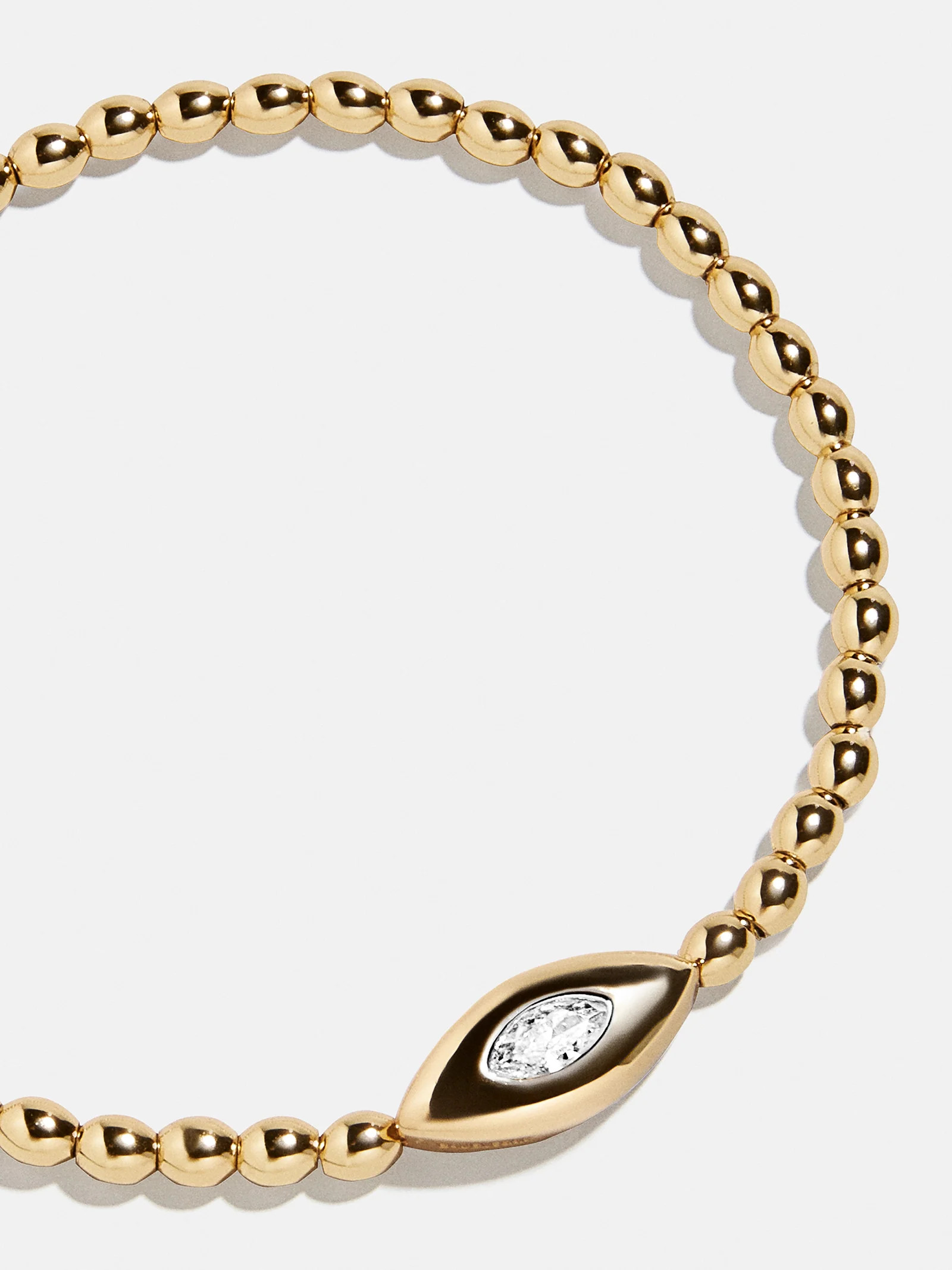 Silma 18K Gold Evil Eye Bracelet - Gold/Pavé | BaubleBar