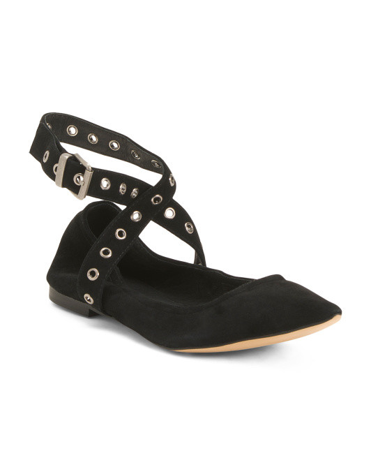 Suede Corsage Flats | TJ Maxx