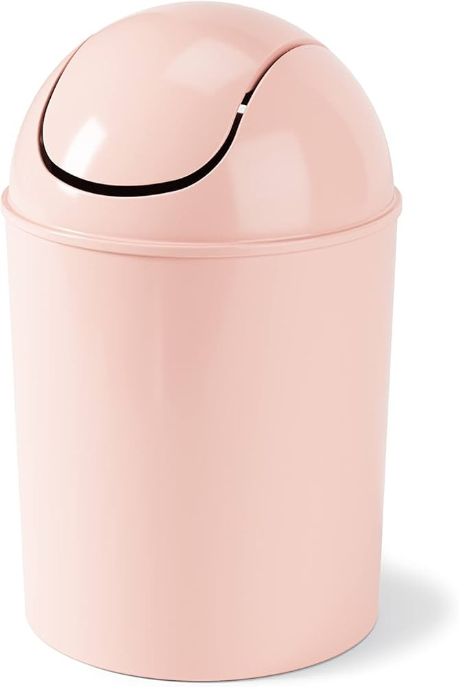 Umbra 1.25-Gallon Mini Waste Can w/Swing-Top Lid - Small Garbage Bin for Compact Spaces Under Tab... | Amazon (US)