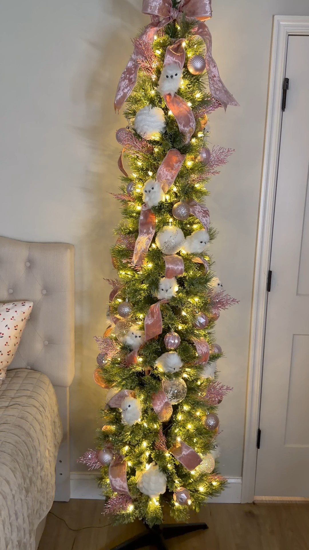 Pink and white Christmas tree inspo 

#LTKSeasonal #LTKHoliday