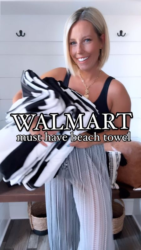 These beach towels are soooo good that  they deserve their own reel!!! They are on sale for $29.98 for 4!!! Our beach towel collection has always been an assortment of odds and ends that are wearing super thin so these came just in time!!! I just ordered another set too! Out with the old and in with matching new plush ones!!!!
⬇️⬇️⬇️
Swimsuit TTS medium
Coverup pants size small

#LTKSaleAlert #LTKSwim #LTKStyleTip