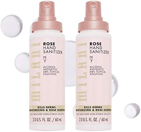 Milani Rose Hand Sanitizer Gel (2 fl oz each) - 2 Pack - Hydrating Gel Hand Sanitizer with Rose Scen | Amazon (US)