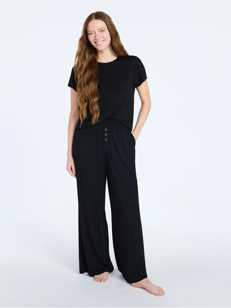 Joyspun Women’s Sleepwear Modal Pajama Long Pants, 30'' Inseam, Sizes S-3X | Walmart (US)