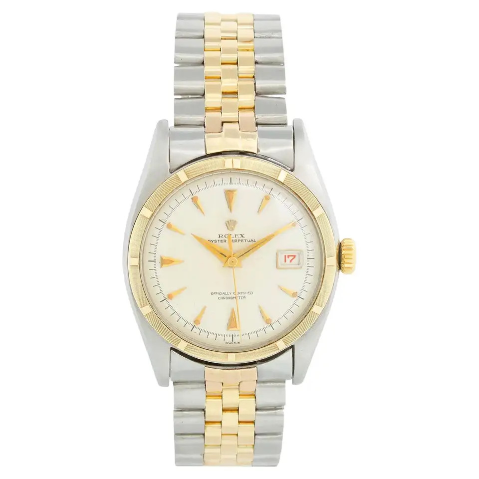 Rolex Vintage Oyster Perpetual Ovetone Men's Watch 6105 | 1stDibs