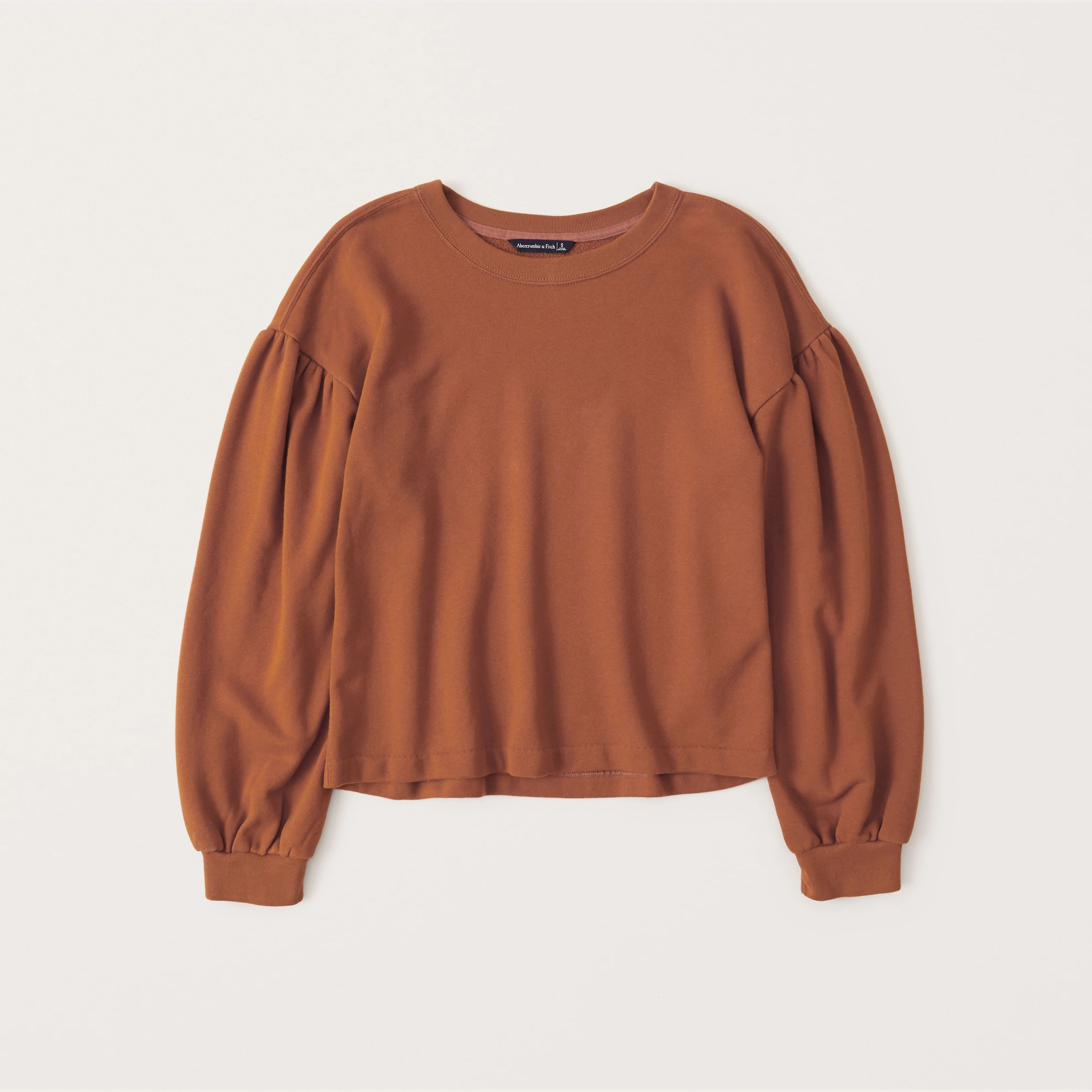 Slouchy Crewneck Terry Sweatshirt | Abercrombie & Fitch (US)