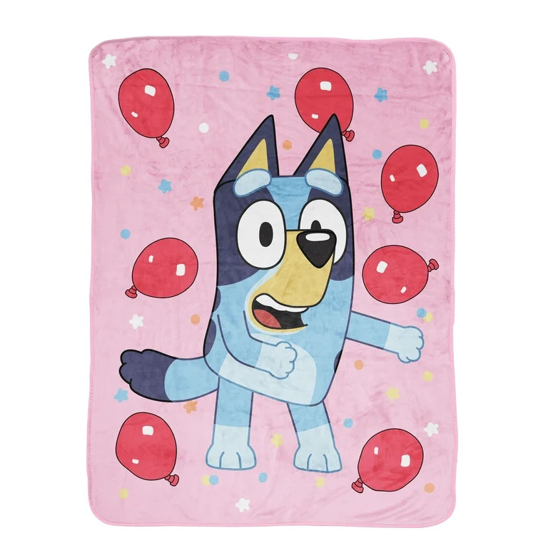 Bluey Kids Throw, 46 x 60, Microfiber, Bluey, BBC Studios | Walmart (US)