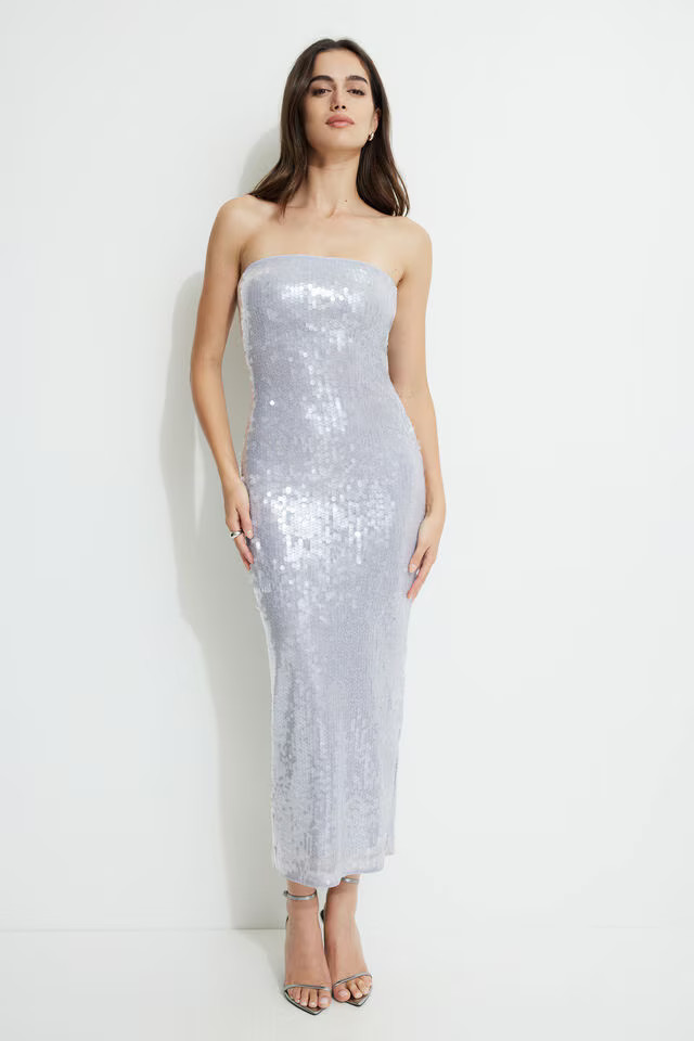 Sequin Tube Maxi Dress | Dynamite Clothing