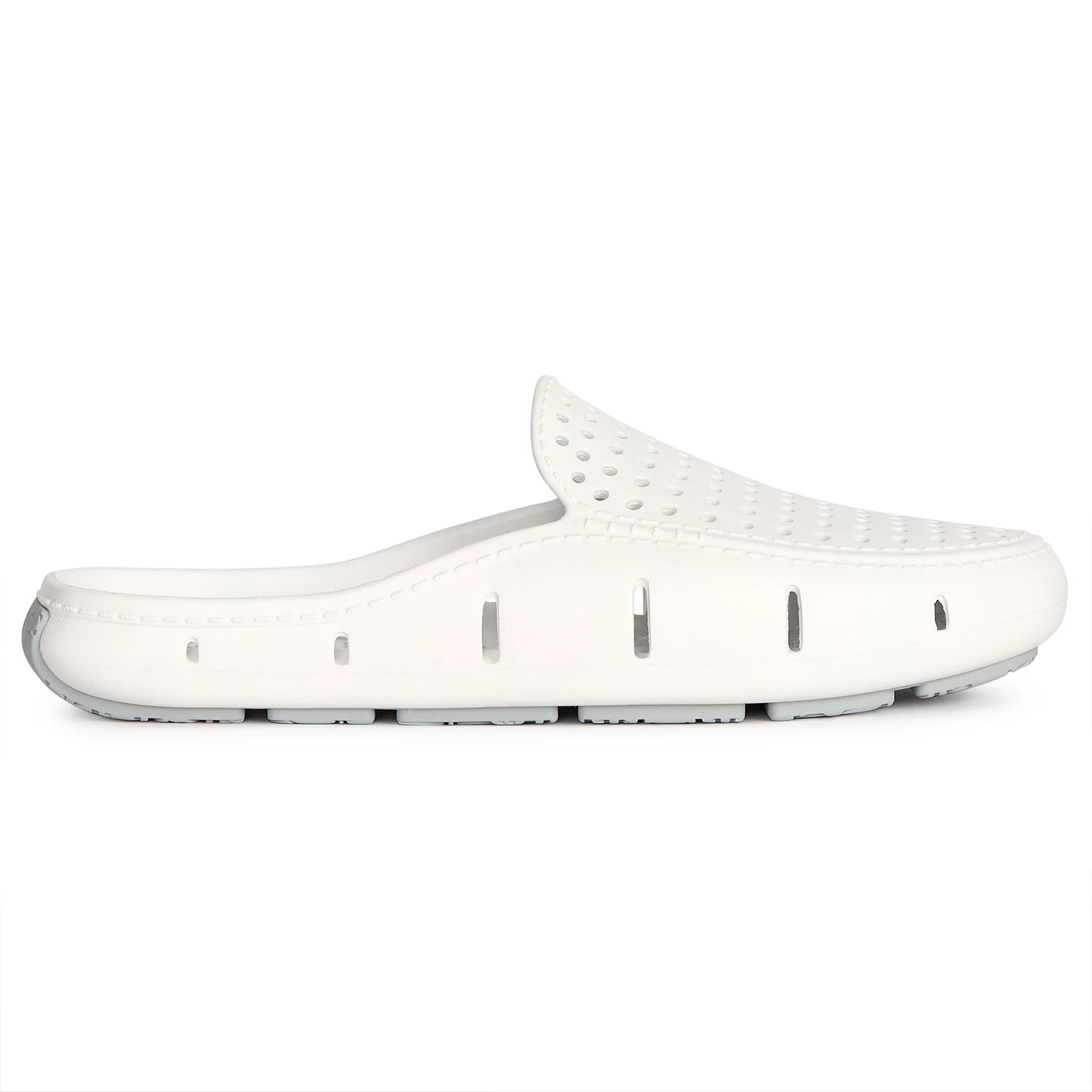 Women’s Posh Driver Foam Shoe | Bright White/Harbor Mist Gray | Floafers