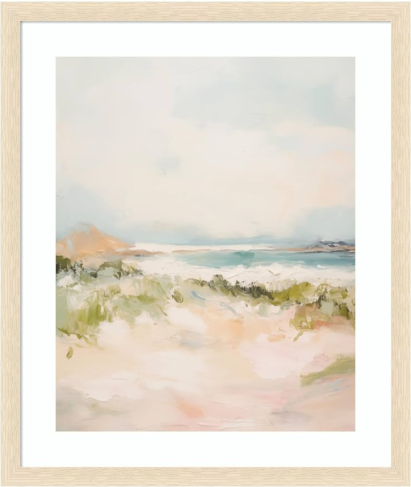 Kate and Laurel Framed Wall Art Print Tranquil Landscape III expansion by Amy Lighthall, 22 x 26,... | Amazon (US)