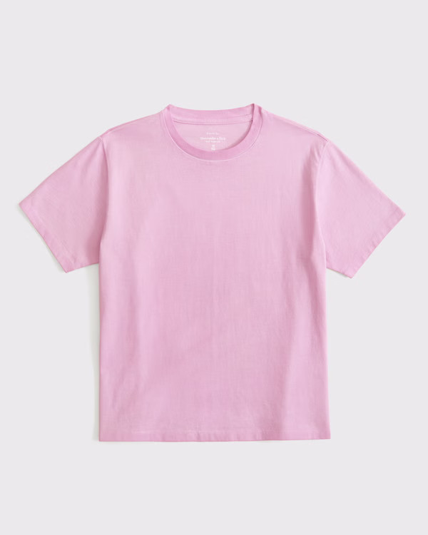 Essential Premium Polished Relaxed Tee | Abercrombie & Fitch (US)