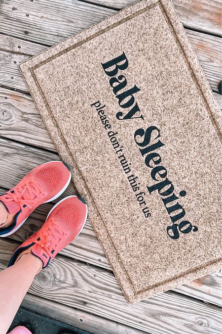 Cutest door mat for parents with kids! “Baby sleeping please don’t ruin this for us” and Walmart sneakers! 

#LTKunder50 #LTKstyletip #LTKFind