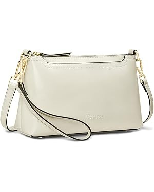 Kattee Leather Crossbody Bags for Women Trendy, Small Shoulder Purses and Handbags, Clutch Wristl... | Amazon (US)
