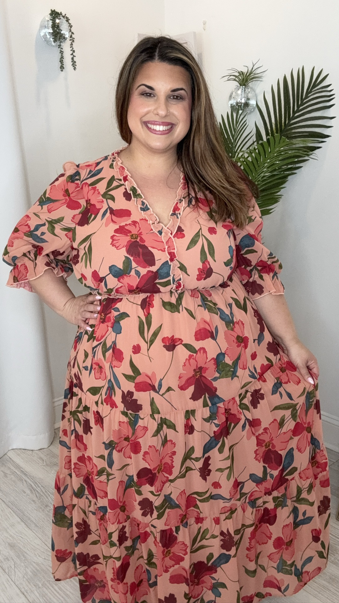 A maxi for my short ladies - with sleeves!

#LTKPlusSize #LTKootd #LTKOver40