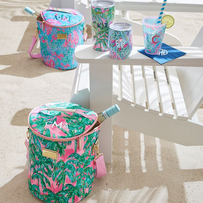 Lilly Pulitzer Monogrammed Pool Cups, Set of 6 | Mark and Graham