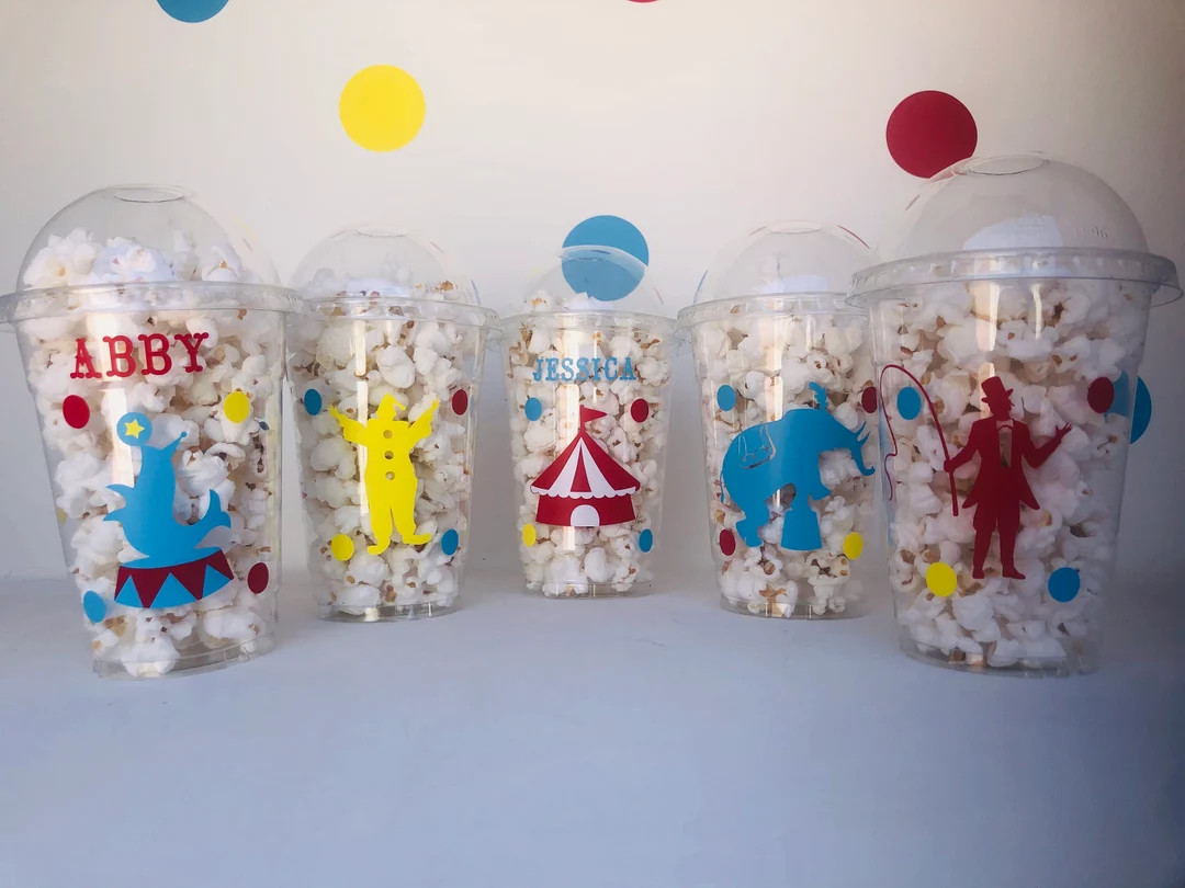 Circus Party Cups, Circus Birthday Party Cups, Carnival Party Cups, Carnival Birthday Party Cups,... | Etsy (US)