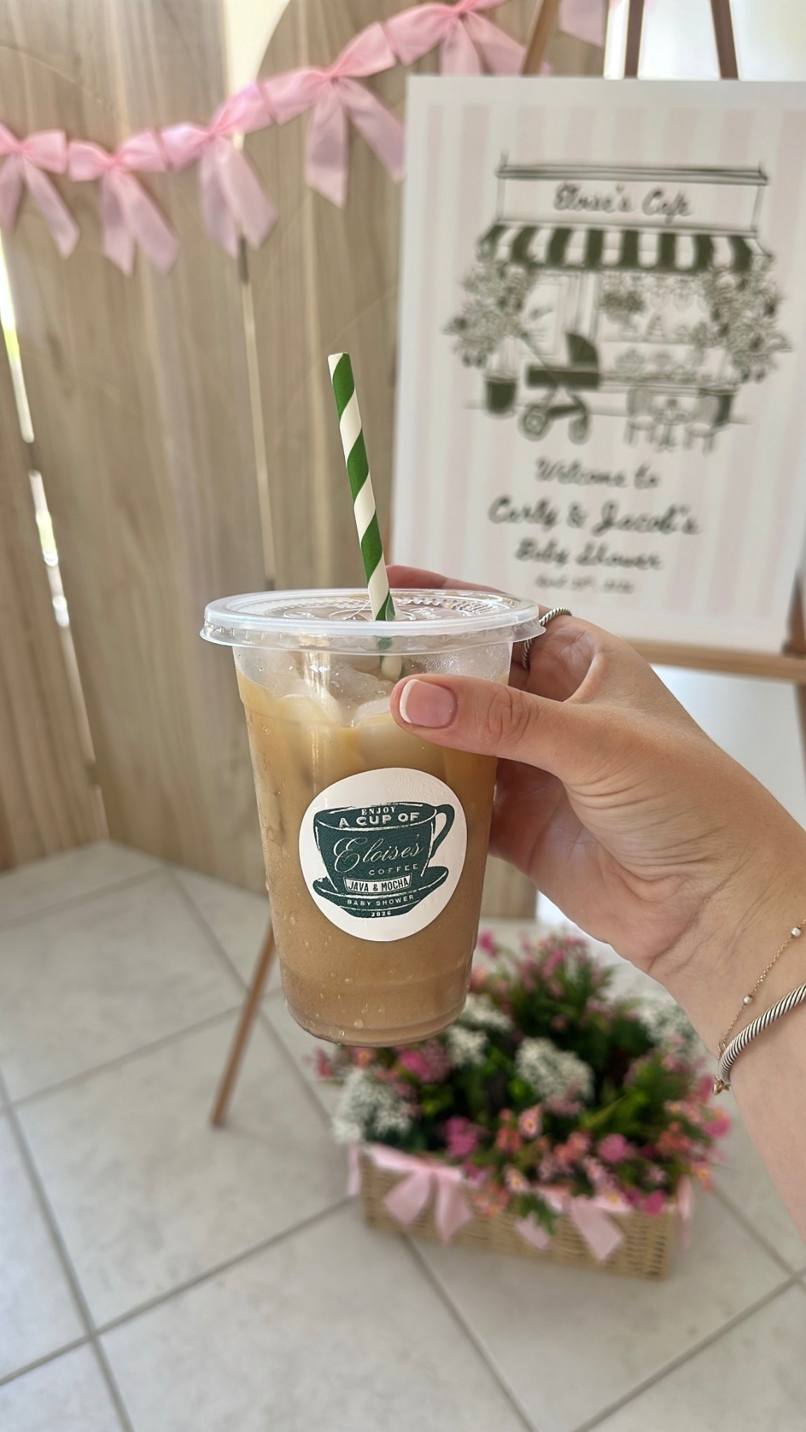 Custom Ralph’s Coffee cup logo 🩷 White 2” Logo