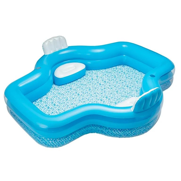 Bluescape Blue Grand Luxe Inflatable Family Swimming Pool, 2 Seats, Age 6 & up | Walmart (US)