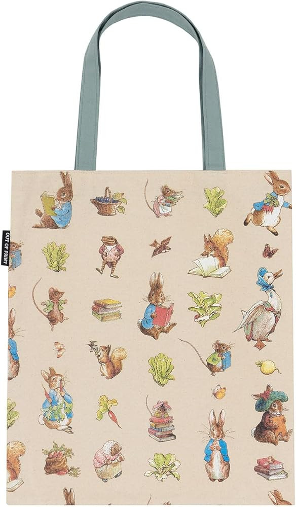 Out of Print Peter Rabbit Tote Bag with Inner Pocket - Gift for Book Lovers | Amazon (US)