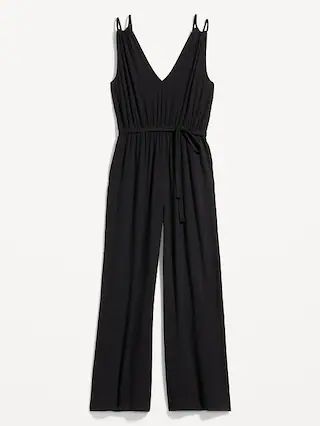 Sleeveless Double-Strap Ankle-Length Jumpsuit for Women | Old Navy (US)