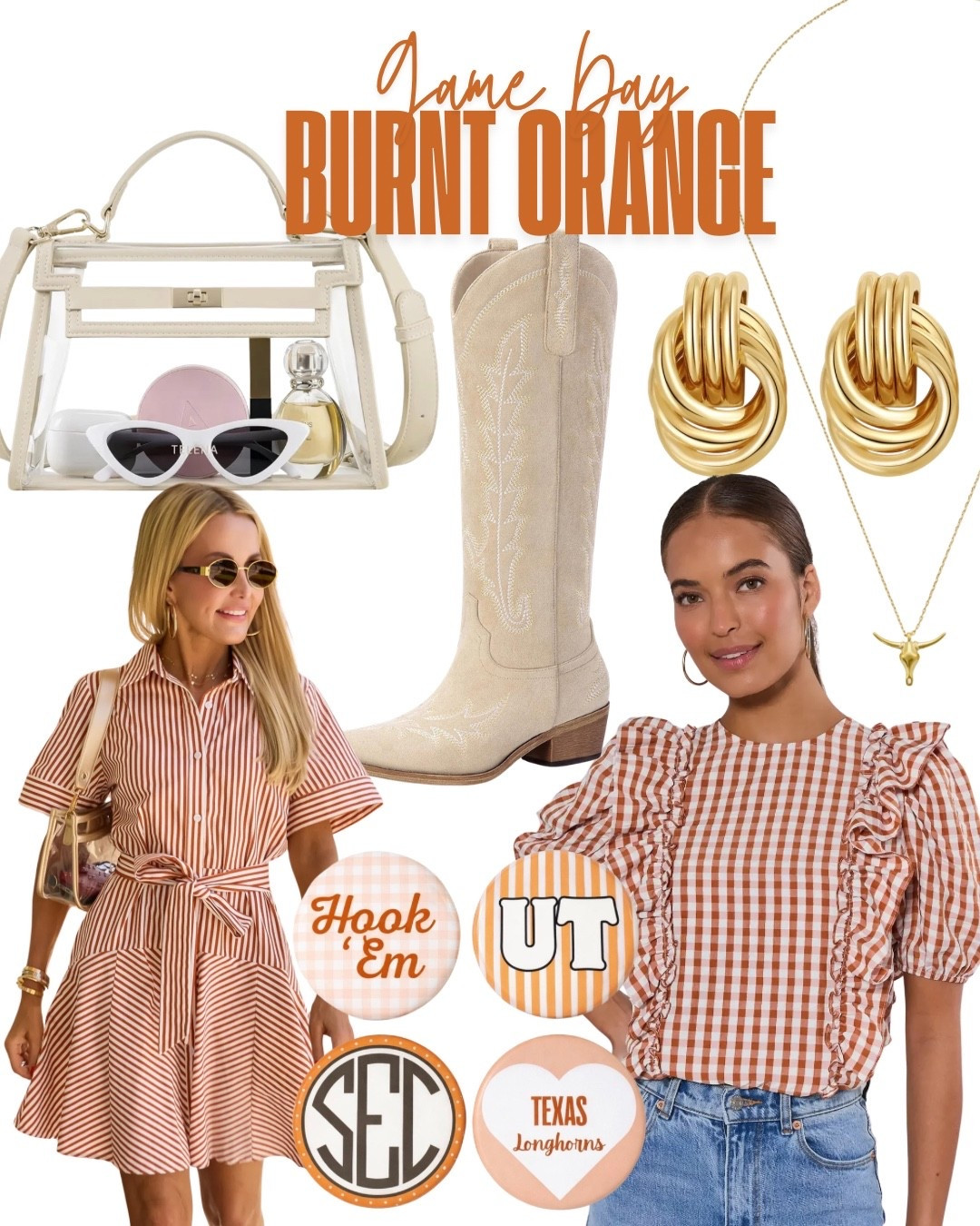 Burnt Orange Game Day ootd 

UT game day
University of Texas Longhorns

#LTKootd