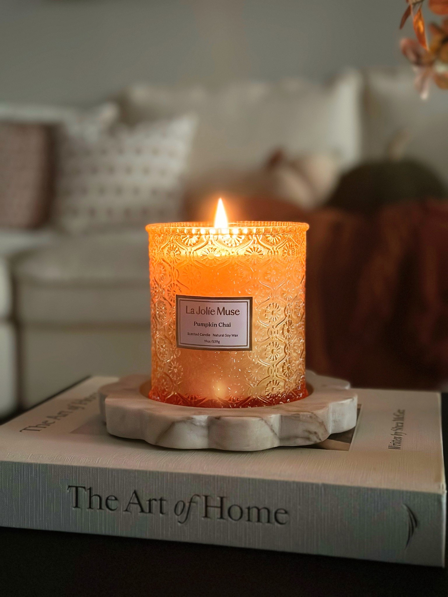 La Jolie Muse Pumpkin Chai candle! Smells like fall! 🤗🍂🍂

#LTKHome #LTKSeasonal #LTKSaleAlert