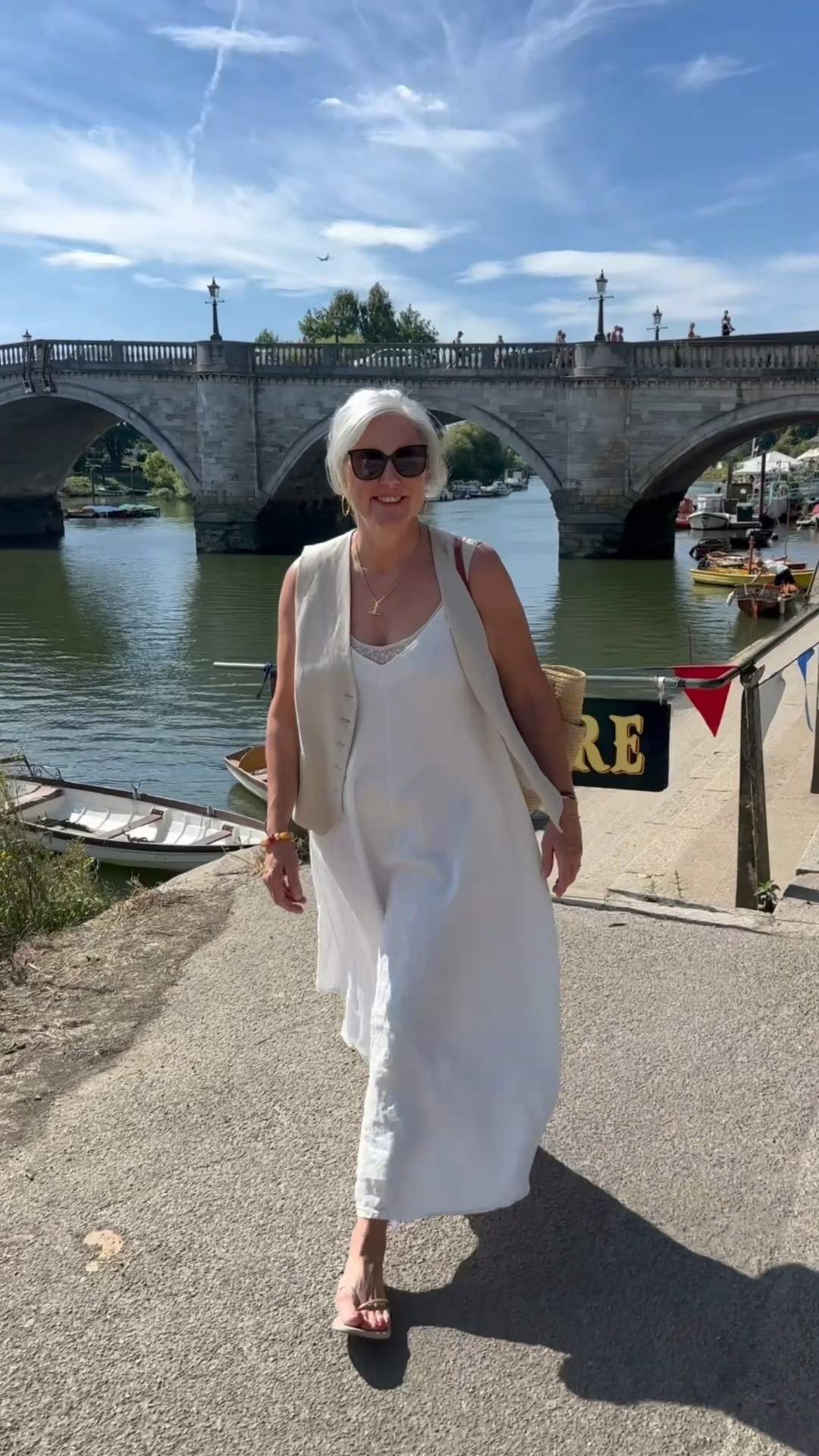 A sunny day in Richmond by the river—wearing my favourite easy summer staples. Light layers, linen textures, and timeless accessories for a relaxed look that still feels put-together. I’ve linked some ideas  here, ☀️ #ltkover50 #ltksummerstyle #ltkfinds #linenstyle #effortlesswardrobe #classicstyle #neutraloutfit #summerlookbook

#LTKuk #LTKmidsize #LTKsummer