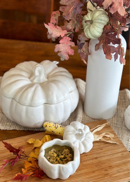 🍁Pottery Barn Pumpkin Stoneware
Absolutely gorgeous add to my collection!
#potterybarnfall #tablescale #falldecorideas #falldecor 

#LTKHoliday #LTKHalloween #LTKfindsunder100