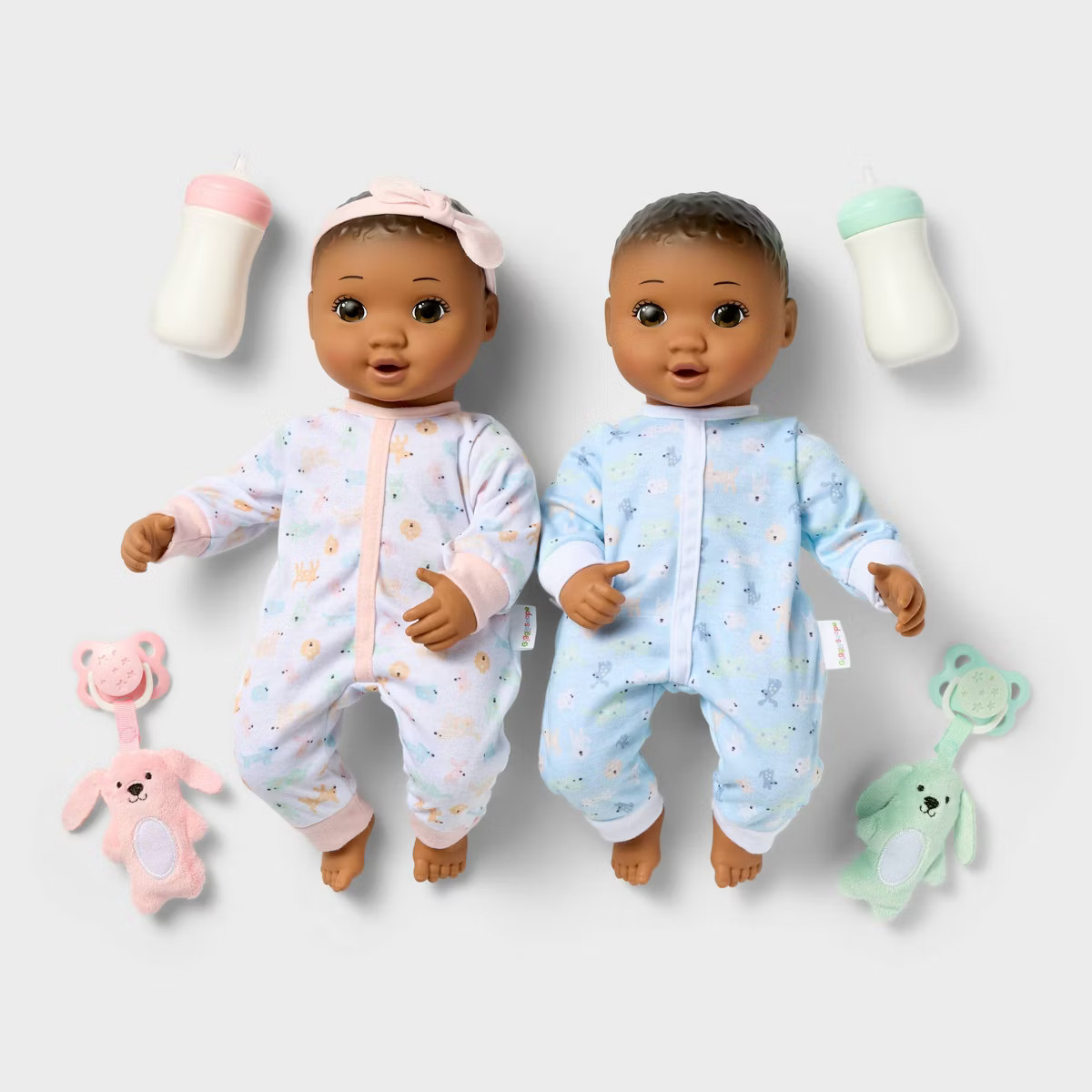 14" Boy Girl Twin Baby Dolls - Gigglescape™ | Target